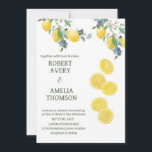 Rustic Mediterranean Lemon Wedding Invitation<br><div class="desc">Rustic Mediterranean Lemon Wedding</div>