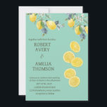Rustic Mediterranean Lemon Wedding Invitation<br><div class="desc">Rustic Mediterranean Lemon Wedding</div>