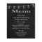 Rustic Menu Black And White Chalkboard Lights