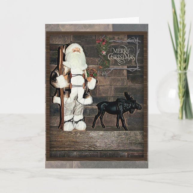 Rustic Merry Christmas Card (Front)