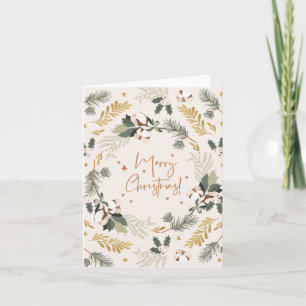 Rustic Merry Christmas Holiday Card