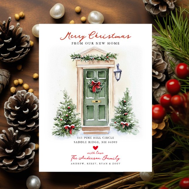 Rustic Merry Christmas New Home Card (Creator Uploaded)