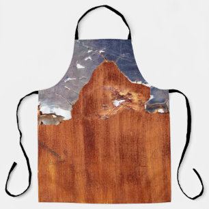 Rustic Metal: Vintage Iron Texture. Apron