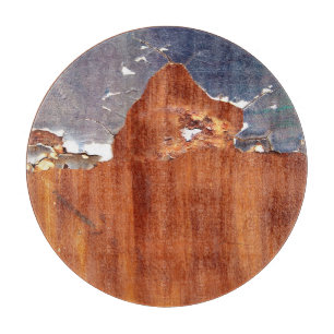 Rustic Metal: Vintage Iron Texture. Cutting Board