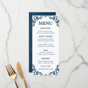 Rustic Mexican Wedding Menu Card
