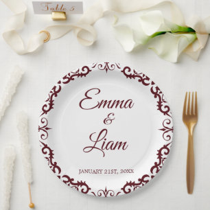 Rustic Mexican Wedding Paper Plates – Papel Picado