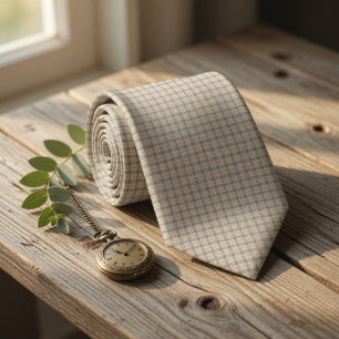 Rustic Micro Check Tie