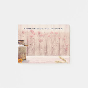 Rustic Milk Can Country Style on Wood Post-it Notes