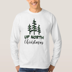 Rustic minimal pine tree holiday fun  T-Shirt