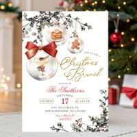 Rustic Minimalist Baubles Christmas Brunch