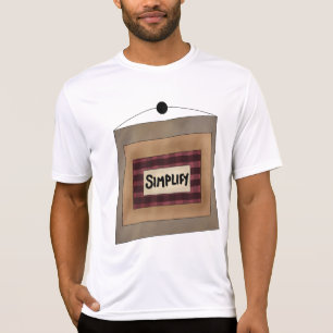Rustic Minimalist Simplify Word Art Sign T-Shirt