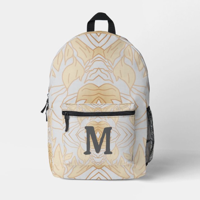Rustic Modern Blended Leaves 8 Printed Backpack (Front)