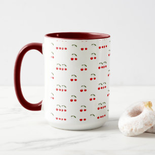 Rustic Modern Cherry Patterns Mug