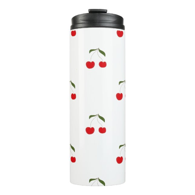 Rustic Modern Cherry Patterns Water Bottle (Front)