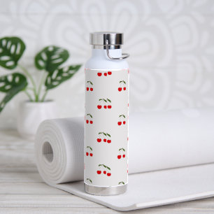 Rustic Modern Cherry Patterns Water Bottle