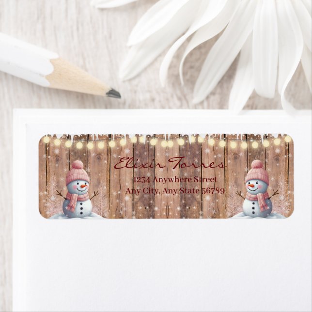 Rustic Modern Elegant Snowman Baby Shower (Insitu)