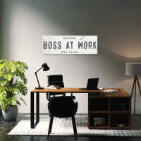 Rustic Modern Farmhouse Boss Office Long