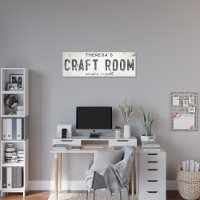 Rustic Modern Farmhouse Craft Room & City Long
