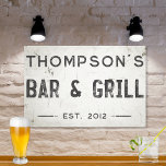 Rustic Modern Industrial Farmhouse Bar Canvas Print<br><div class="desc">Elevate your living space with our exquisite stretched canvas art industrial farmhouse bar sign, where timeless charm meets modern farmhouse aesthetics. This art piece effortlessly combines rustic elegance with an industrial edge, featuring a faux cracked and distressed off-white background that exudes a sense of history through chipping paint and weathered...</div>