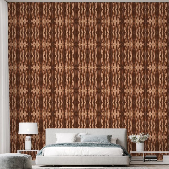 Rustic Modern Minimalist Tubes Wallpaper (Bedroom)