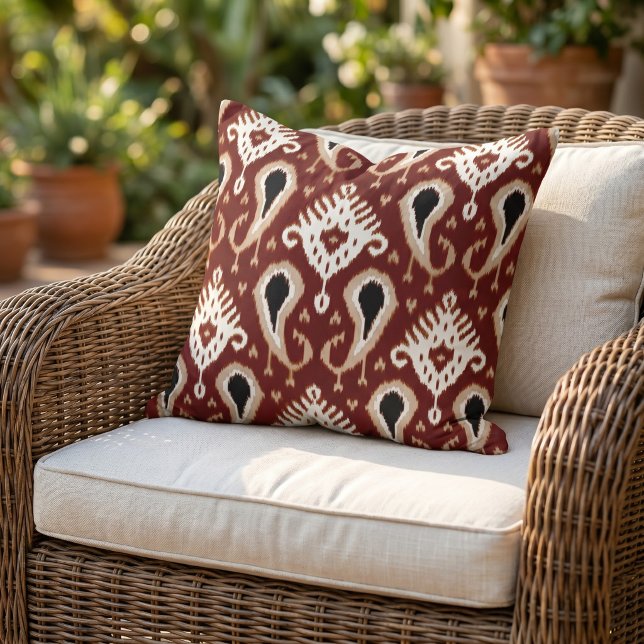 Rustic Modern Native Tribal Art Pattern Cabin Cushion (Creator Uploaded)