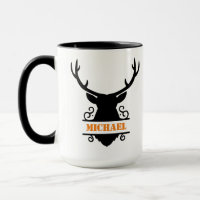 Rustic Monogram Buck Hunting