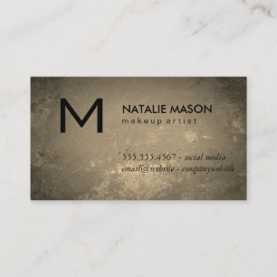 Rustic Monogram Business Card