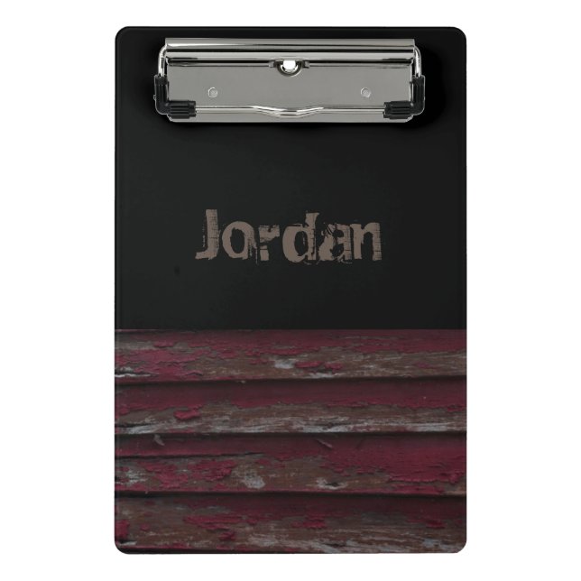 Rustic Monogram Clipboard (Front)