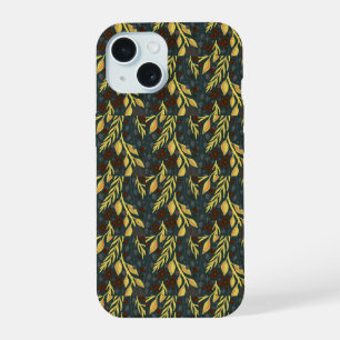 Rustic Monogram Floral iPhone 15 Case