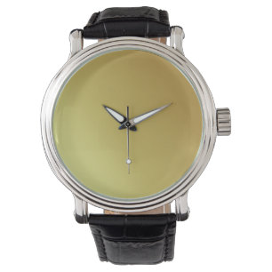 Rustic Monogram Gold  Teal Men  Leather  Watch