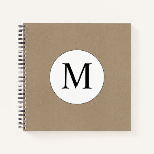 Rustic Monogram Notebook