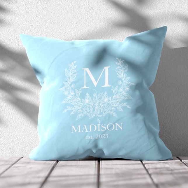 Rustic Monogram Personalised Initial Cushion (Creator Uploaded)