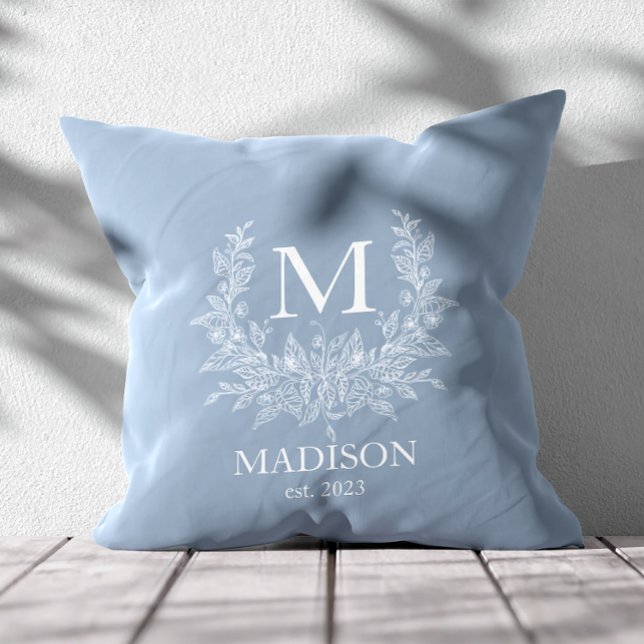 Rustic Monogram Personalised Initial Cushion (Creator Uploaded)