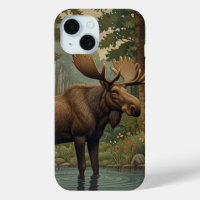 Rustic moose boho woodland forest greenery 