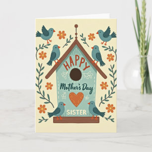 Rustic Mothers Day Bird Card