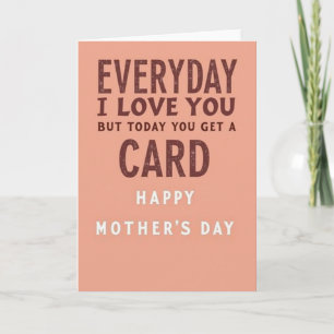 Rustic Mothers Day Message Card