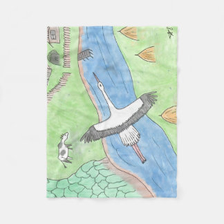 "Rustic motifs" Fleece Blanket