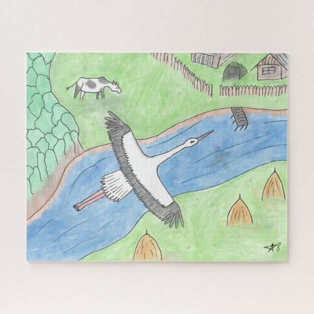 "Rustic motifs" Jigsaw Puzzle (Horizontal)