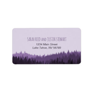 Rustic Mountain address label standard size