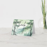 Rustic Mountain Evergreen Pine Fir Trees Wedding