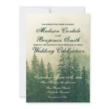 Rustic Mountain Forest Pine Trees Nature Wedding