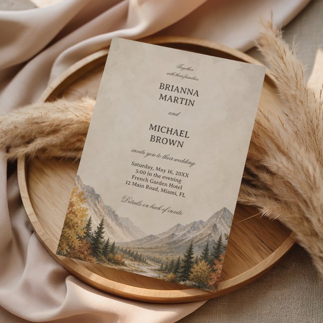 Rustic Mountain Invitation (Creator Uploaded)