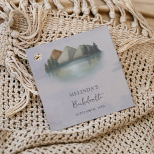 Rustic Mountain & Lake Bachelorette Weekend Favour Tags