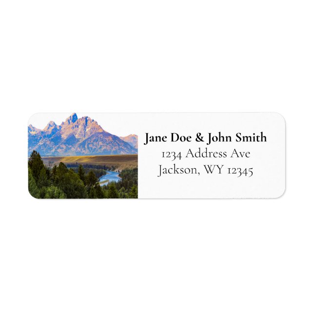 Rustic Mountain Return Address Labels (Front)