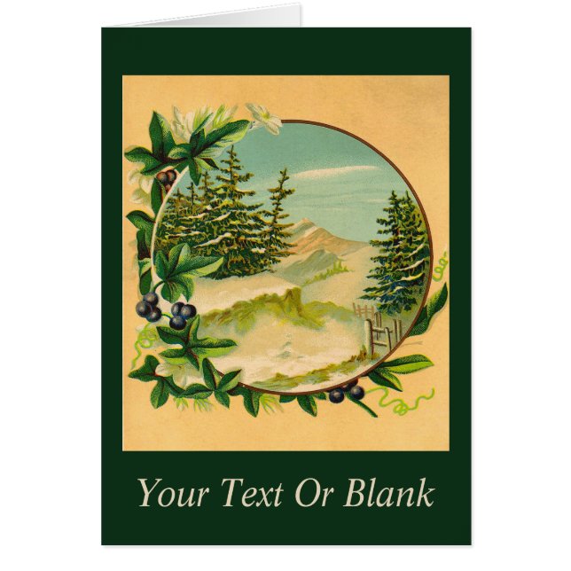 Rustic Mountain Scene (Front)