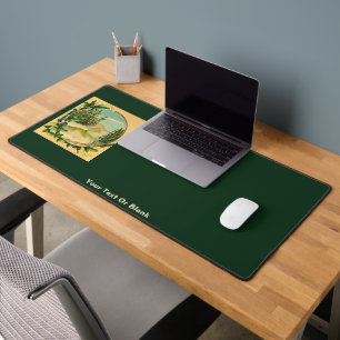 Rustic Mountain Scene Desk Mat
