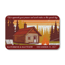 Rustic Mountain | thank you Wedding Favour 