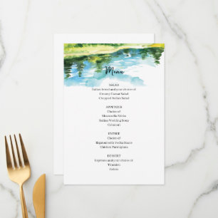Rustic Mountain Wedding Menu