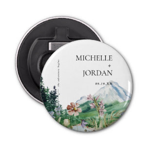 Rustic Mountain Wildflower   Boho Wedding  Bottle Opener