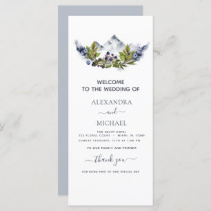 Rustic Mountains Forest Watercolor Modern